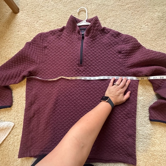 J Crew long sleeve shirt Authentic Fleece Quarter Zip Women’s XL 100% cotton - Picture 4 of 7